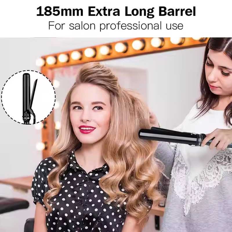 Factory customised 38mm large heated barrel curling iron super wave hair curling electric curling iron