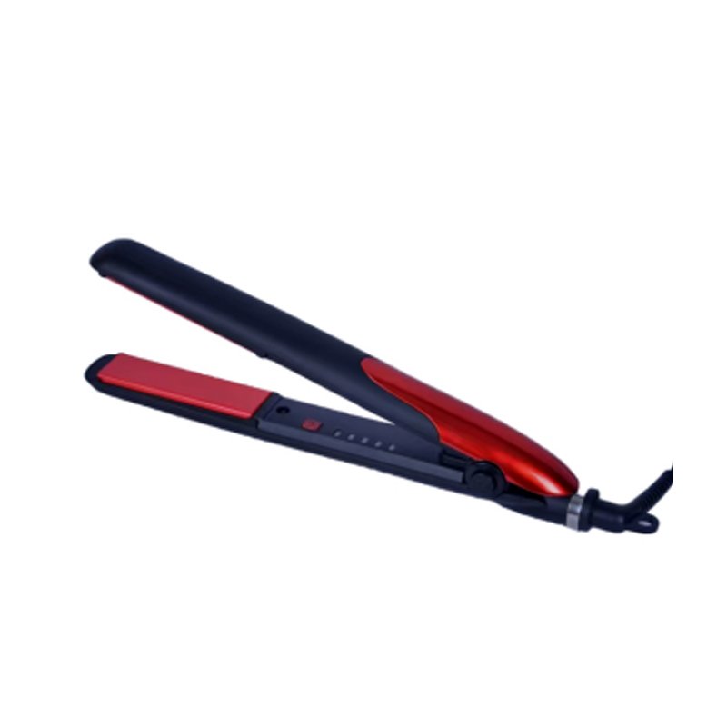 LS06-B Adjustable Red & Black Flat Iron